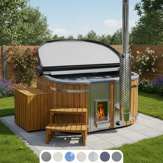 Whirlpool mit Verta™ Holzofen | Premium-Filteranlage | 24 Hydro-Jets  | Für 4–6 Personen