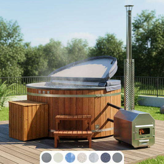 Premium Filteranlage für Hot Tub mit externem AISI 316 Edelstahl-Ofen | 24 Hydrodüsen | Für 4–8 Personen